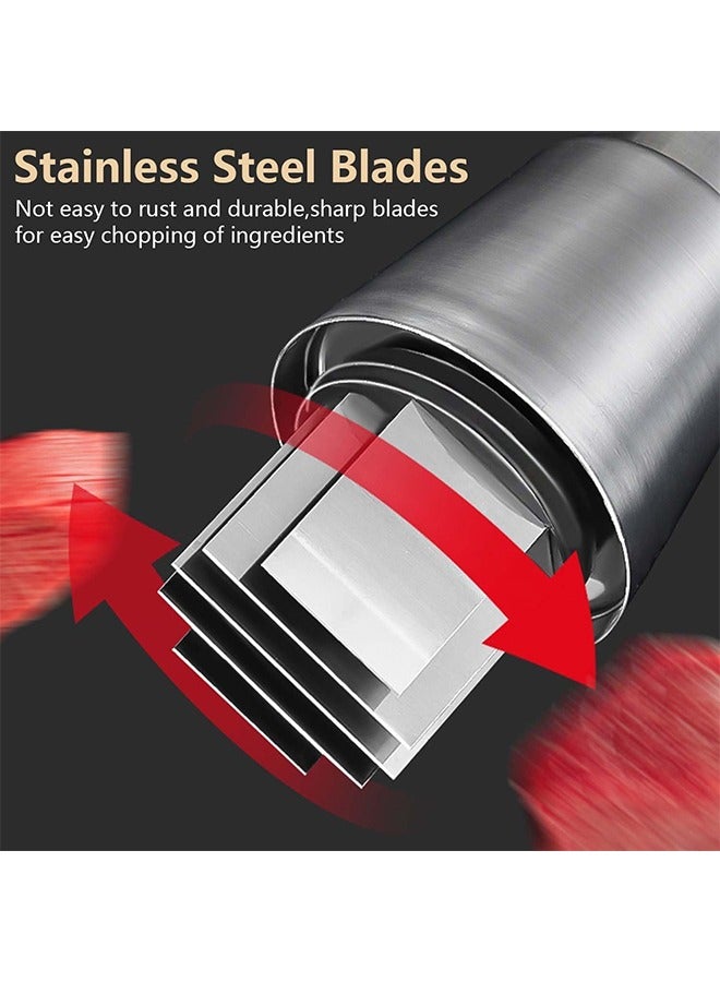 Manual Pressed Chopper Hand Press Food Chopper Pressed Garlic Chopper Manual Garlic Press for Mincing Garlic Onion Peppers Multifunctional Mini Chopper - Image 4