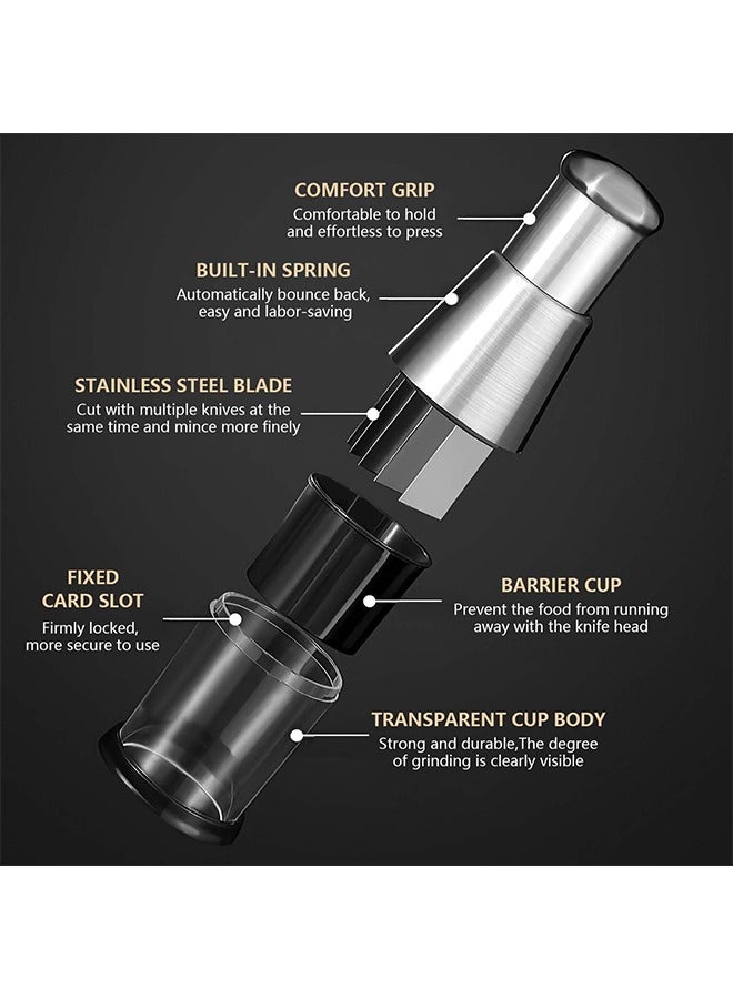 Manual Pressed Chopper Hand Press Food Chopper Pressed Garlic Chopper Manual Garlic Press for Mincing Garlic Onion Peppers Multifunctional Mini Chopper - Image 3