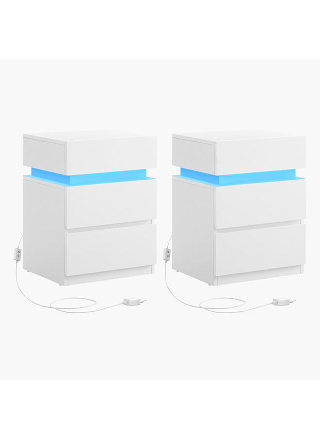 Home Box - Einstein 3-Drawer Smart Nightstand 41 x 28 x 52.5 cm - Image 1