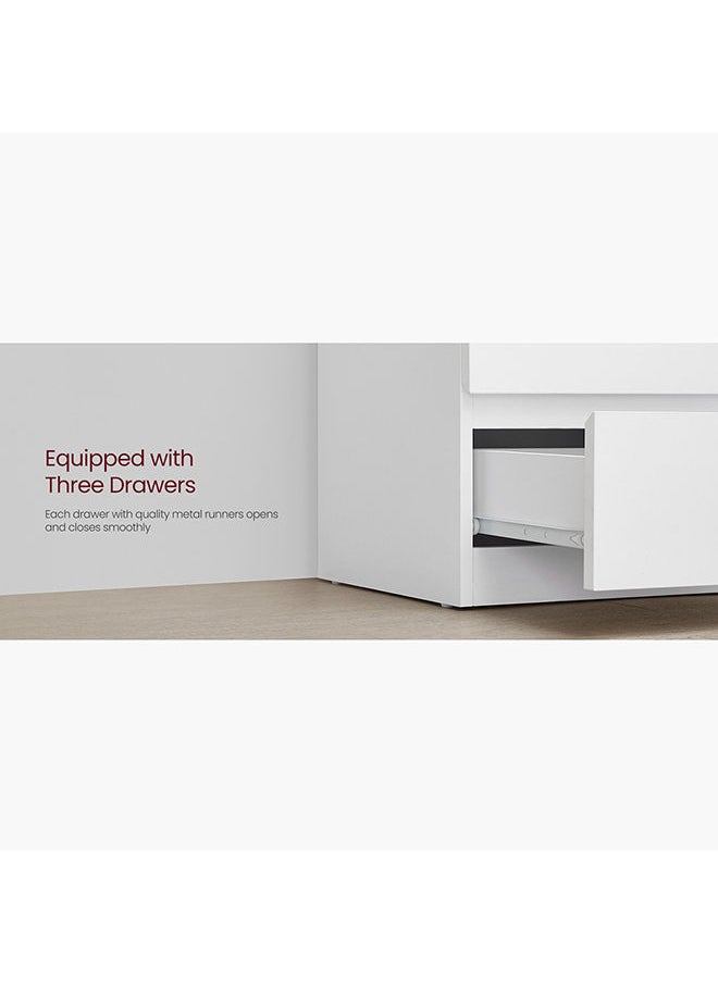 Home Box - Einstein 3-Drawer Smart Nightstand 41 x 28 x 52.5 cm - Image 1