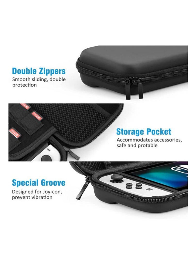 Loquat Carrying Case For Nintendo Switch with 8 Game Cards Holders - Black  - Image 3
