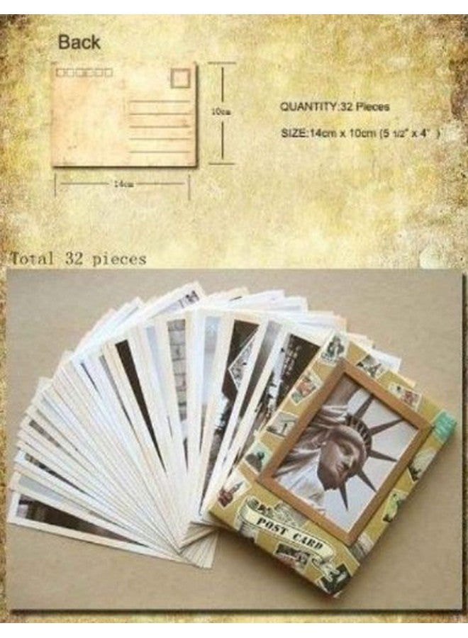 Dxhycc 32 Pcs 1 Set Vintage Retro Old Travel Postcards For Worth Collecting - Image 5