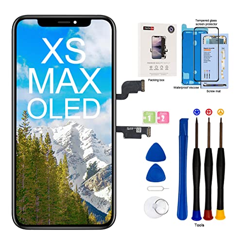 EFAITHFIX for iPhone Xs MAX OLED Screen Replacement [NOT LCD] 6.5 inch Display Digitizer 3D Touch Screen Full Assembly with Repair Kit Waterproof Adhesive Tempered Glass A1921/A2101/A2102/A2103/A2104 - Image 1