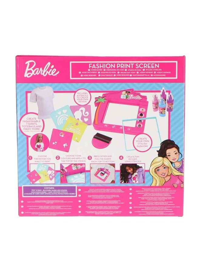Barbie Fashion Print Screen with Doll - Image 3