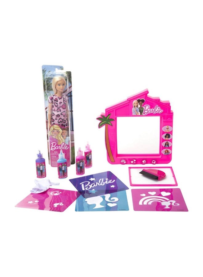 Barbie Fashion Print Screen with Doll - Image 1