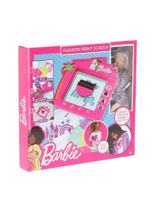 Barbie Fashion Print Screen with Doll - Image 2