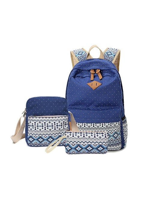 Three-piece Backpack Fashion Shoulder Bag Schoolbag Junior High School Students College Students Leisure Schoolbag