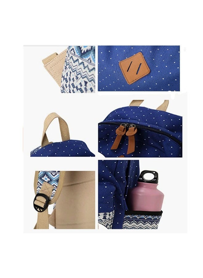 Arabest - Three-piece Backpack Fashion Shoulder Bag Schoolbag Junior High School Students College Students Leisure Schoolbag - Image 1