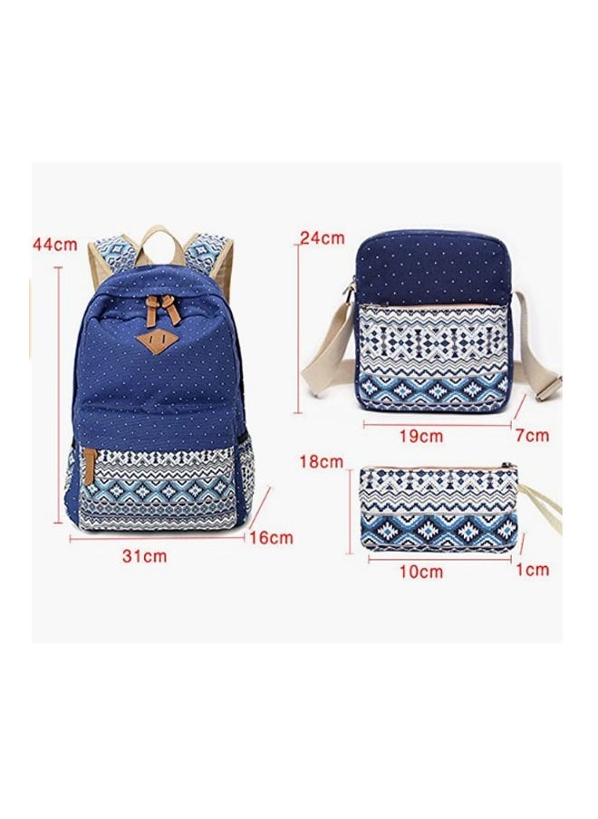 Arabest - Three-piece Backpack Fashion Shoulder Bag Schoolbag Junior High School Students College Students Leisure Schoolbag - Image 1