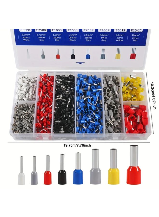 AOKIN HSC8 6 4A 1200pcs Heavy Duty Ratchet Crimping Tool Kit with Terminals - Image 4