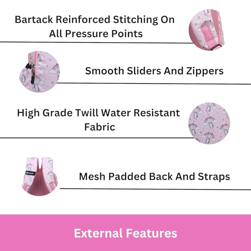 HYDER 30L Zippy Latest And Trendy Stylish Waterproof College/Casual/School Bag/Backpack For Kids, Boys, Girls, Men And Women | Best Bags For Everyday Use (Unicorn) - Image 4