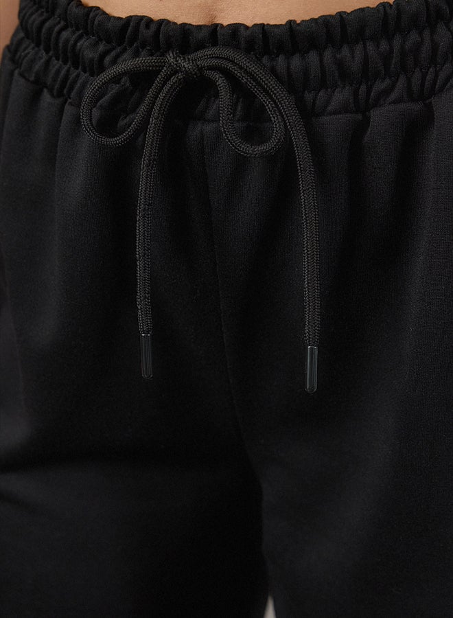 trendyol Black Cargo Pocket Elastic Leg Thick Knitted Sweatpants TWOAW25EA00007 - Image 4