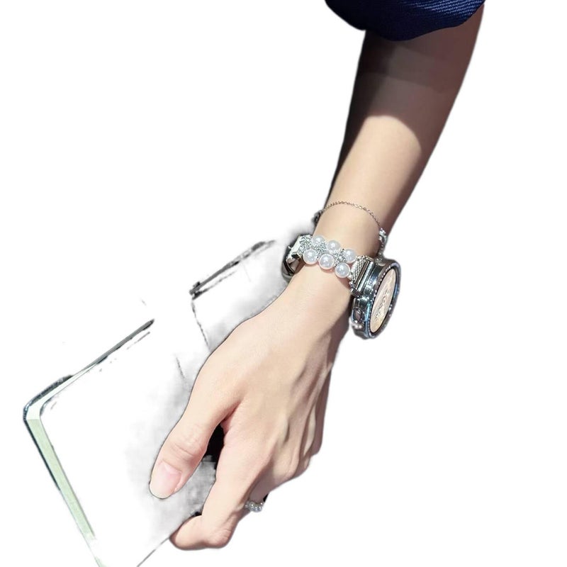 QX سوار ساعة ذكية سوار جلدي كلاسيكي متوافق مع Apple Watch بملاءمة قابلة للتعديل وحزام بديل للاستخدام اليومي باللون أسود قابل للتعديل باللون الأسود - Image 1