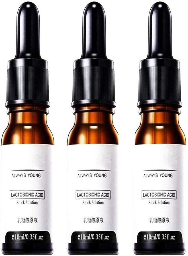 Bericher Lactobionic Acid Essence, Face Shrink Pores Serum Oil, Soften Anti-Aging Wrinkle Skin Facial Serum, Can Remove Blackheads Acne, Fine Pores and Refine the Skin(3 Pcs) - Image 1