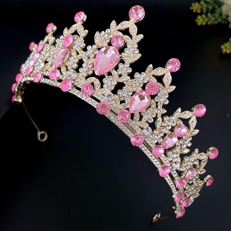 cheekyglo Crown Princess Tiara Rhinestone Women Headband Crystal Bride Wedding Crown Elegant Pageant Crown for Bridal Wedding - Image 2