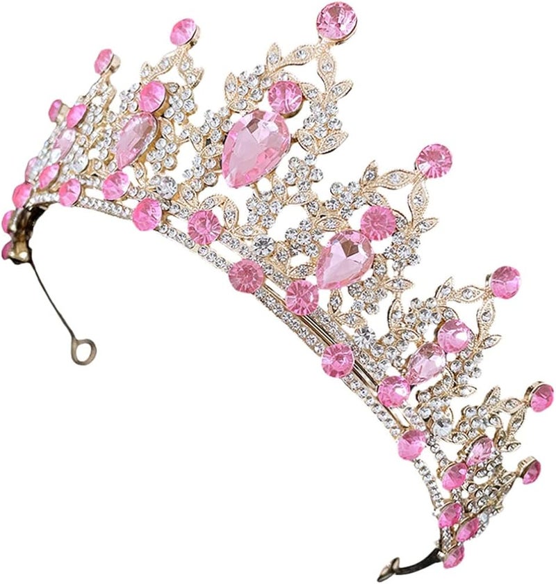 cheekyglo Crown Princess Tiara Rhinestone Women Headband Crystal Bride Wedding Crown Elegant Pageant Crown for Bridal Wedding - Image 1