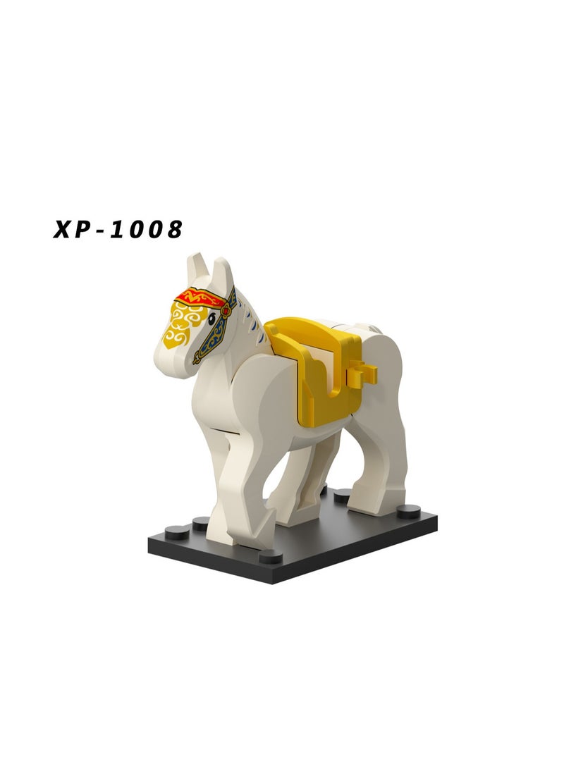 4-Piece Horse Series Children's Educational Building Blocks Minifigures Toys Suitable For Boys Gifts Bag Pack - Image 3