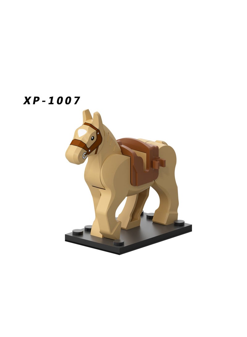 4-Piece Horse Series Children's Educational Building Blocks Minifigures Toys Suitable For Boys Gifts Bag Pack - Image 2