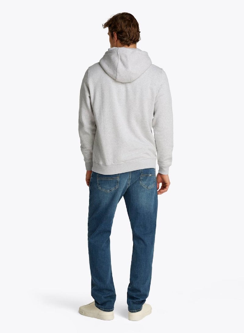 تومي جينز هودي ناعم بنمط ممشط - Image 4