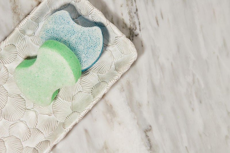 spongeables Spongables Pedi Scrub Foot Exfoliating 20+ Wash Sponge, Clean & Fresh, 2 Count - Image 5