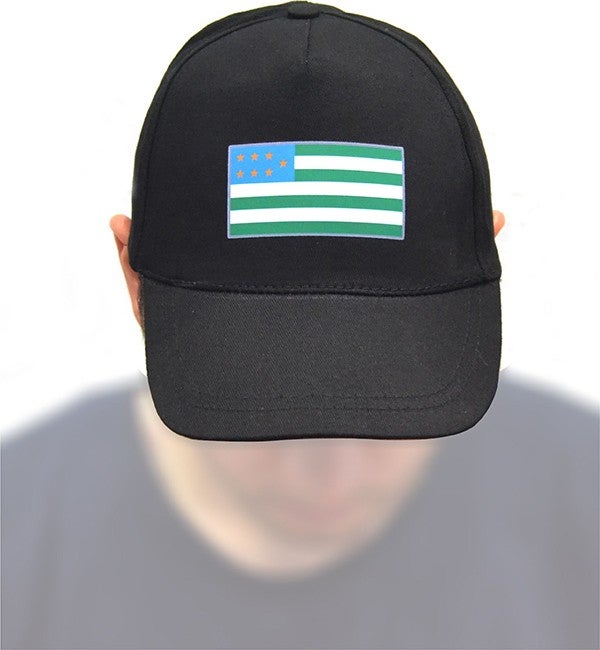 Anahtarlık Sepeti Keychain Basket North Caucasus Flag Printed Black Hat - Image 3