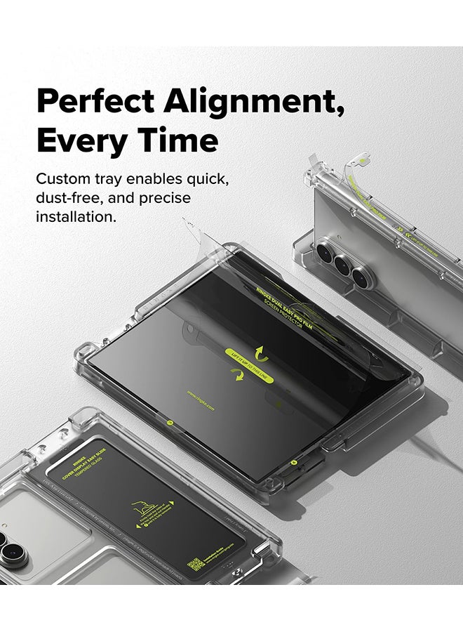 Ringke 3-in-1 Protector Pro Cover Display + Inner Screen + Foldable Hinge Designed for Samsung Galaxy Z Fold 7 Screen Protector - Clear - Image 4