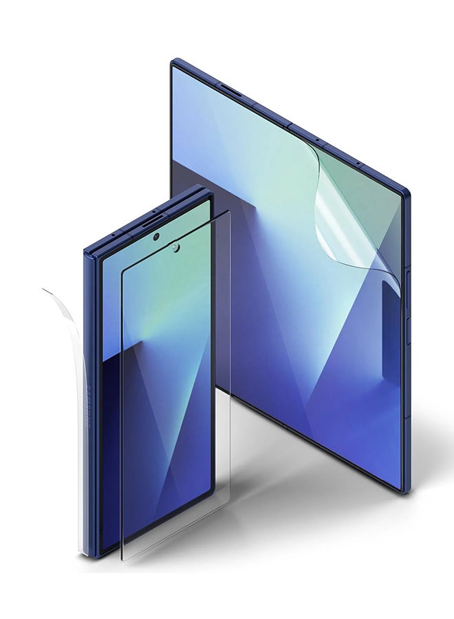 Ringke 3-in-1 Protector Pro Cover Display + Inner Screen + Foldable Hinge Designed for Samsung Galaxy Z Fold 7 Screen Protector - Clear - Image 1