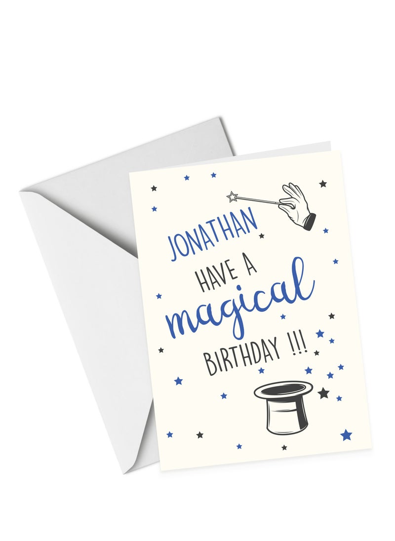 Share the Love A5 Have a Magical Birthday Personalised Greeting Card  - Image 3