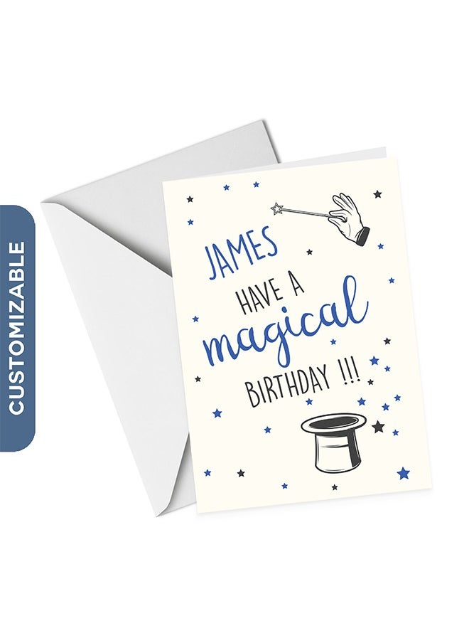 Share the Love A5 Have a Magical Birthday Personalised Greeting Card  - Image 1