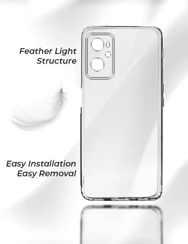 Jkobi Back Cover for Oppo A76 | A36 | A96 (Silicone Clear Shockproof Case with Camera Protection | Soft and Flexible | Transparent) - Image 2