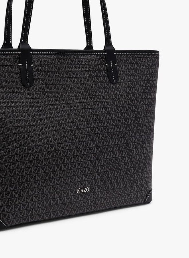 Kazo Marcelle Tote Bag | Black - Image 4