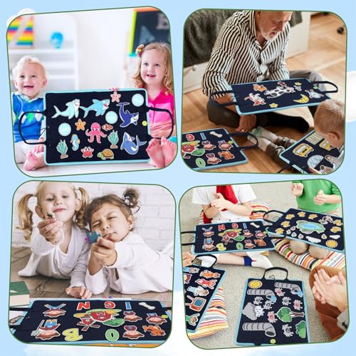 SmoothNovelty 12 Pack Flannel Felt Board Stories Set with a Foldable Board for Preschool Activities Boys Girls(Nursery Rhymes) - Image 5