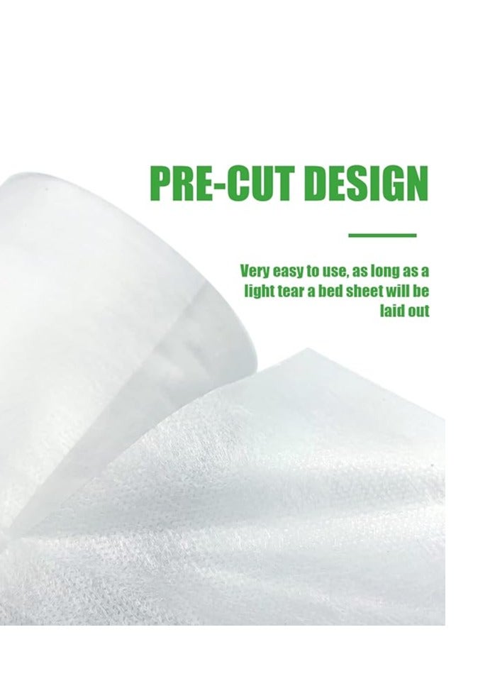 جلوبال ستار ملاءات سرير غير منسوجة للاستعمال مرة واحدة من جلوبال ستار 80x180 سم، 50 قطعة في لفة واحدة، أغطية سرير مقاومة للماء للمساج، التاتو، وطاولات الفحص - Image 3