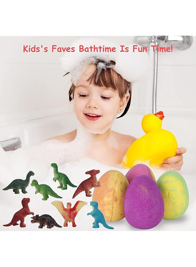 Bath Bombs For Kids With Surprise Inside 12 Colorful Dinosaur Bath Bombs With Toys Inside Organic - Image 2