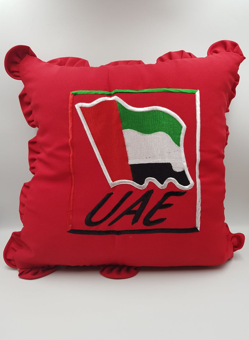 Passion District UAE Flag Cushion (Red) 40*40 cm - Image 1