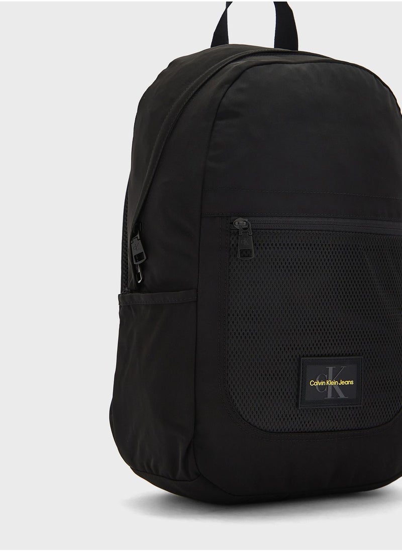Calvin Klein Jeans - Logo Front Zip Backpack - Image 1