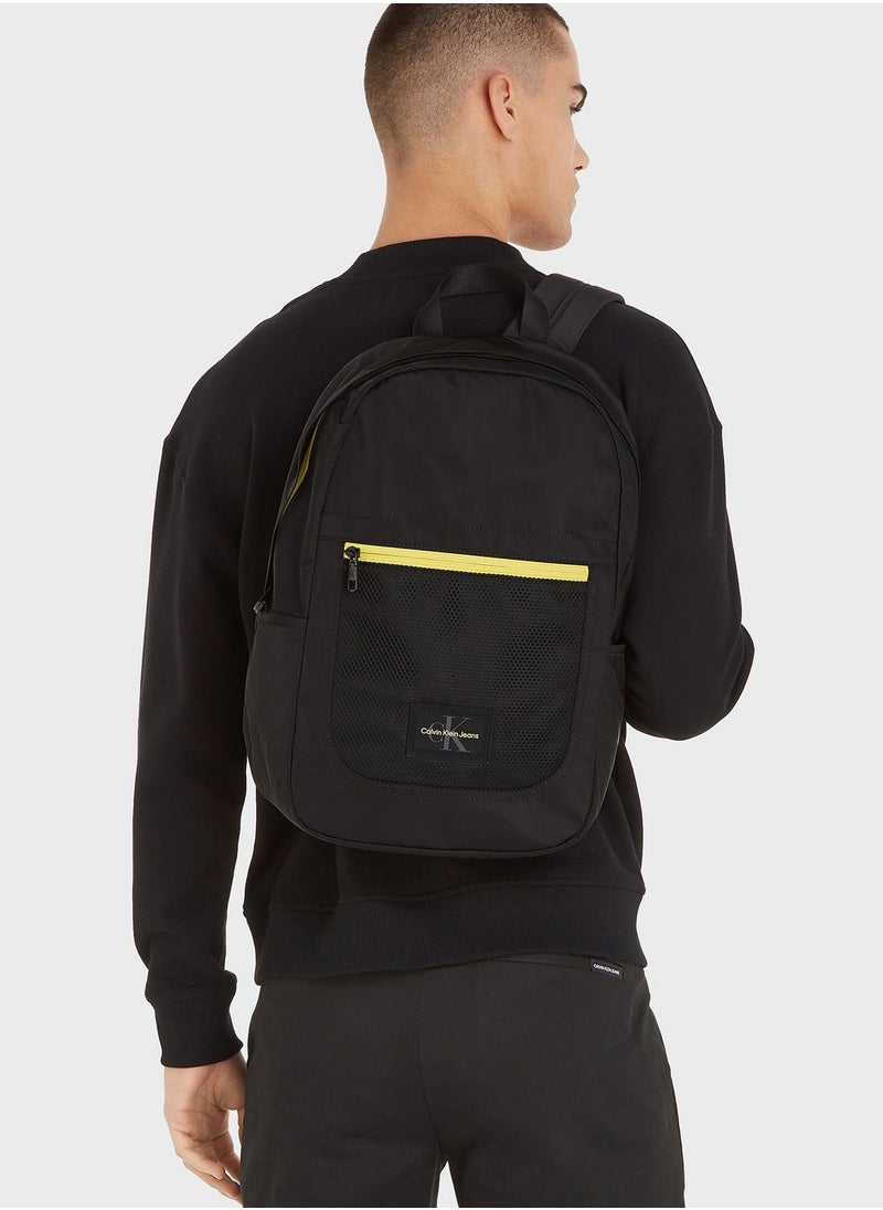 Calvin Klein Jeans - Logo Front Zip Backpack - Image 1