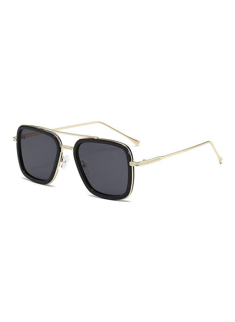 New Iron Man Style Sunglasses for Men C15-gold frame-black and gray film