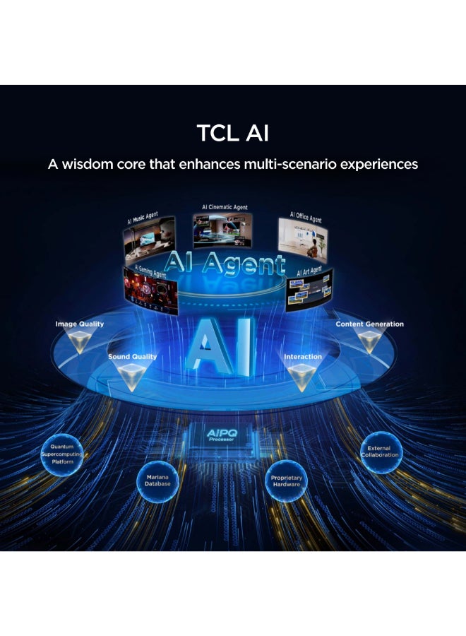 TCL 75 Inch 4K QD-Mini LED Dimming Google Smart TV, 144Hz Refresh Rate, 93% DCI-P3, AiPQ Pro, Slim & Uni-body Design (2026 Model), 3 Years Warranty - 75P8L Black - Image 5