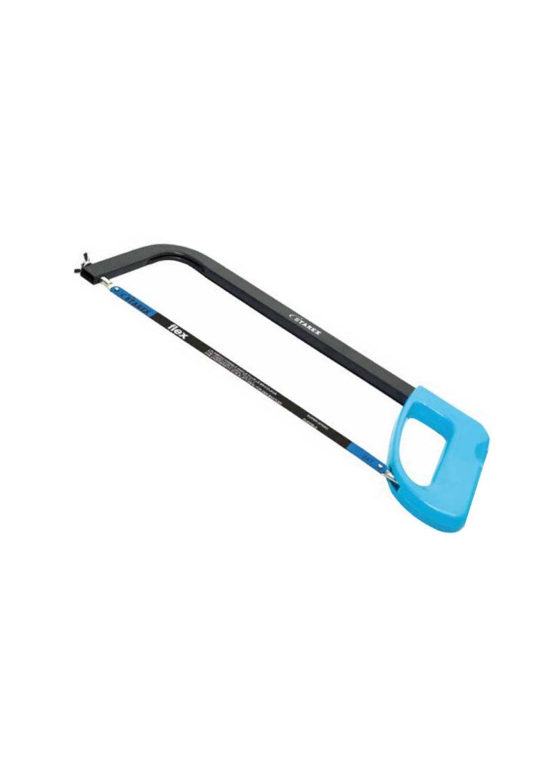 Starex Hacksaw Frame Square Tube Sanding Grey Finish Blue Plastic Handle
