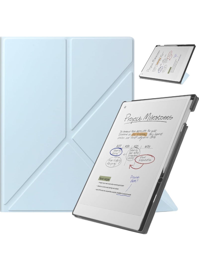 روك بو Remarkable ورقة برو 11.8 بوصة ( صدر في عام 2024 ) حالة مستقرة قابلة للطي تصميم حامل القلم حقيبة مناسبة لأنّ Remarkable ورقة الكمبيوتر اللوحي مع 11.8 بوصة شاشة ملونة ، التلقائي النوم / الاستيقاظ وظيفة - Image 1