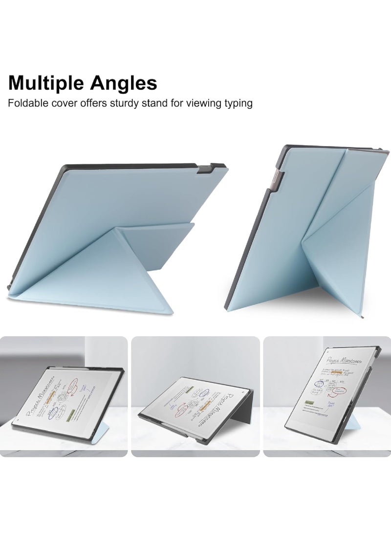 روك بو Remarkable ورقة برو 11.8 بوصة ( صدر في عام 2024 ) حالة مستقرة قابلة للطي تصميم حامل القلم حقيبة مناسبة لأنّ Remarkable ورقة الكمبيوتر اللوحي مع 11.8 بوصة شاشة ملونة ، التلقائي النوم / الاستيقاظ وظيفة - Image 4