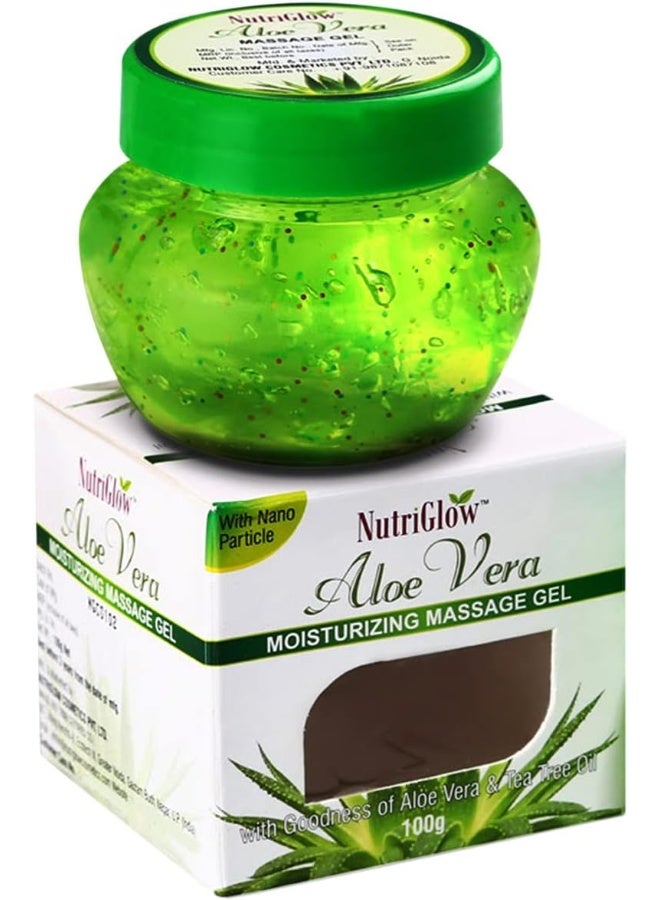 NUTRIGLOW NutriGlow Aloe Vera Gel | Nourishing & Moisturizing 100g  - Image 1