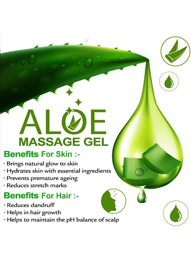 NUTRIGLOW NutriGlow Aloe Vera Gel | Nourishing & Moisturizing 100g  - Image 2