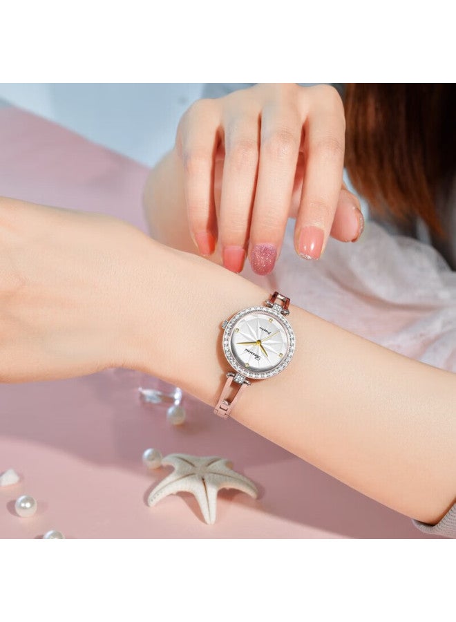 Rossini Women's Bracelet Watch Small Simple Quartz Diamond Ladies National Watch Christmas Valentine's Birthday Gift - Image 1