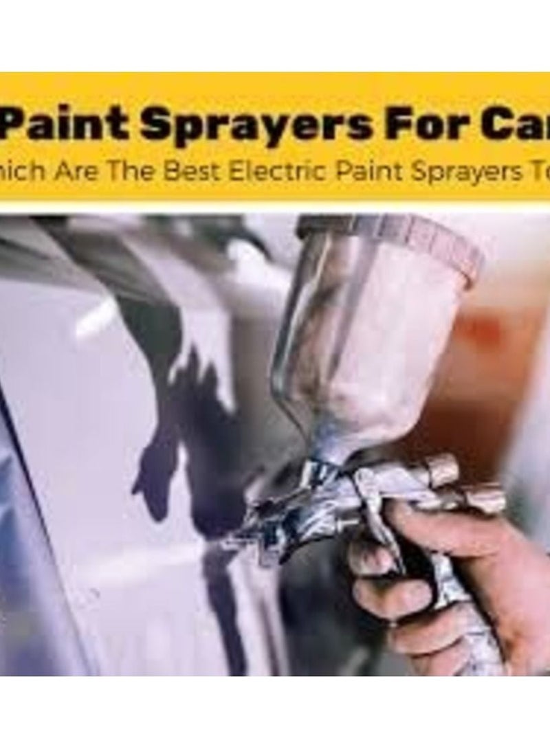 عباسلي خزان علوي من مادة PVC مع فلتر طلاء ومسدس منفضة هواء مع خرطوم 10 متر للتنظيف والطلاء - Image 3