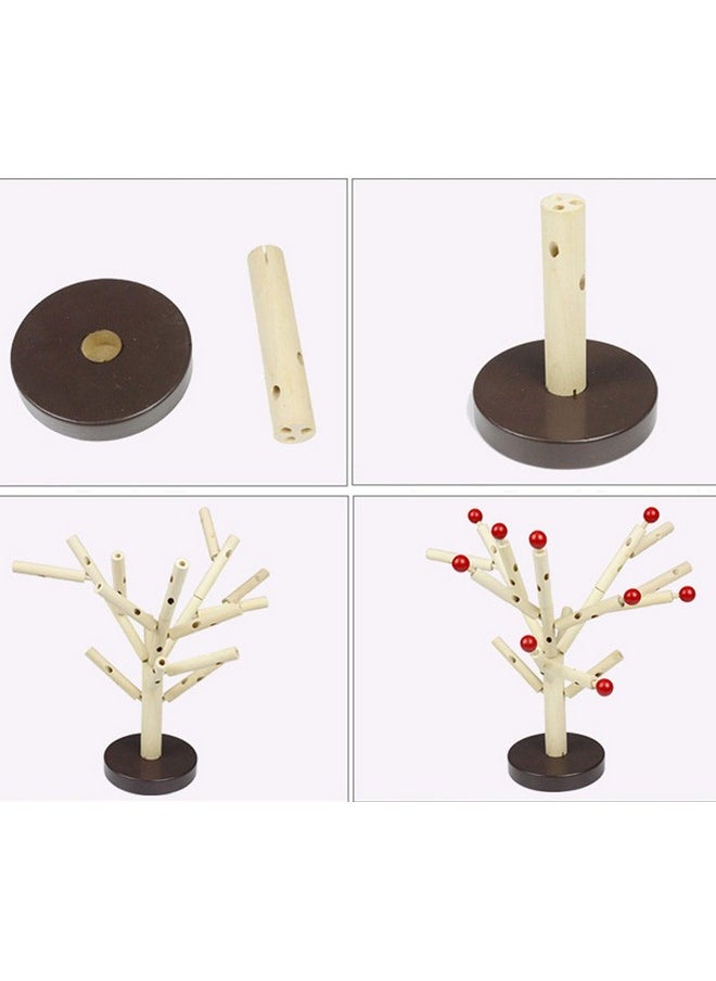Carykon Early Childhood Education Building Blocks Wooden Assembling Tree Combination Boys And Girls Diy Disassembly Combination Puzzles Educational Toys Home Office Decoration(Yellow)  - Image 5