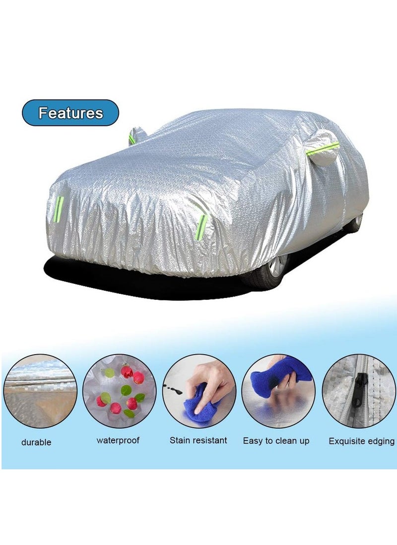 Generic Car Body Cover Waterproof All Weather with mirror pocket Fit for Toyota Camry, Nissan Altima, Honda Accord, Toyota Avalon, Lexus ES, Full Size Length Up to 4.95 Meters  - Image 5