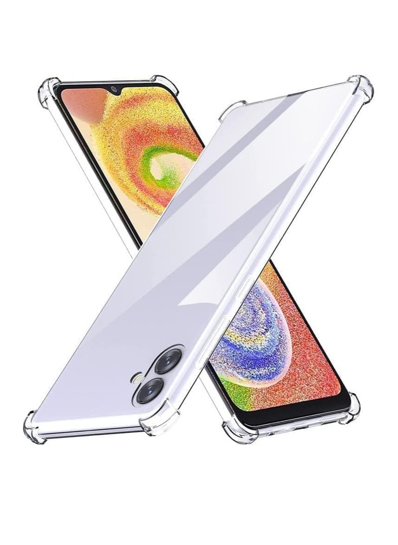 Generic - ase Compatible with Samsung Galaxy A04e, Cover Silicone Transparent TPU Gorilla Anti-shock Protector Camera Shockproof Corners For Samsung Galaxy A04e - Clear - Image 1