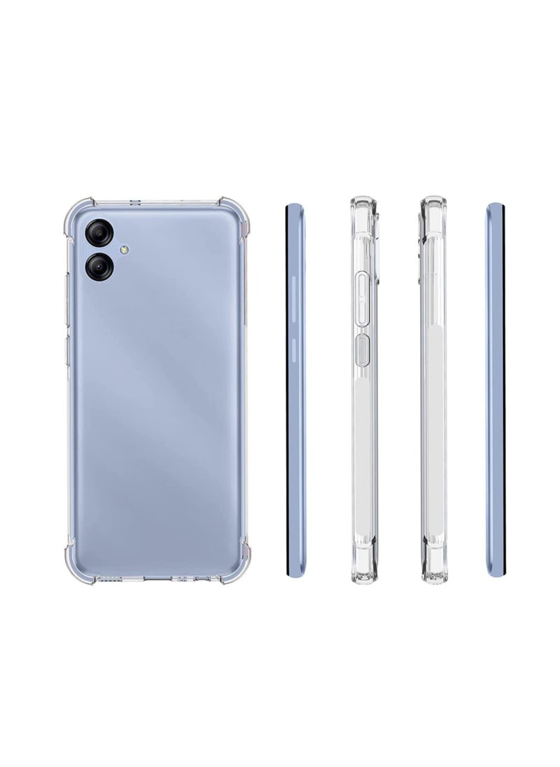 Generic - ase Compatible with Samsung Galaxy A04e, Cover Silicone Transparent TPU Gorilla Anti-shock Protector Camera Shockproof Corners For Samsung Galaxy A04e - Clear - Image 1